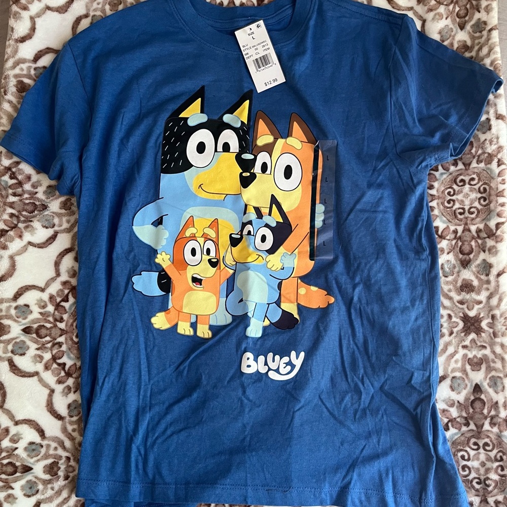 Bluey Kids' Blue Graphic Tee